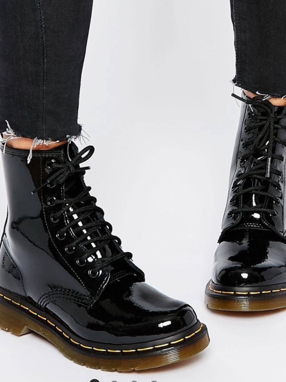 Dr. Martens 1460 Black Patent Leather 8-Eye Boots Women’s US 5 EU 36 AirWair